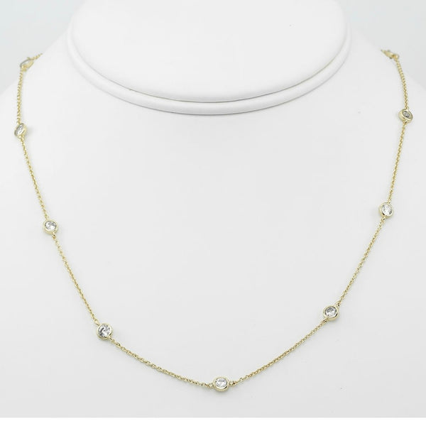 CZ Diamonds By The Yard Necklace