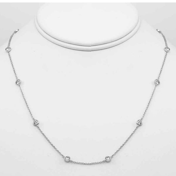 CZ Diamonds By The Yard Necklace