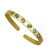CZ Gold Bangle Bracelet