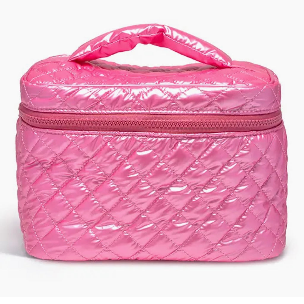 Simple  Metallic Travel Cosmetic Case