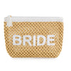 “ BRIDE” Straw Zip Pouch