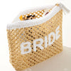 “ BRIDE” Straw Zip Pouch