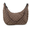 Crescent Shaped Quilted Shoulder/Handbag