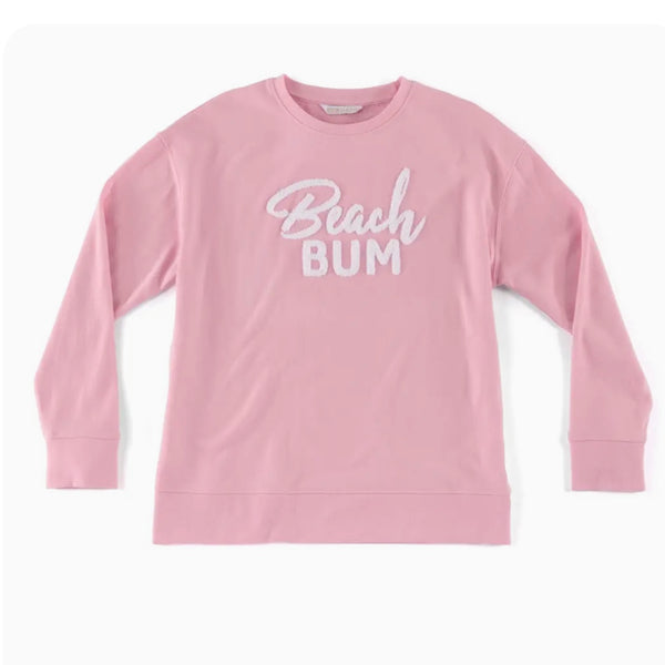 Beach Bum Sweatshirt In Pink