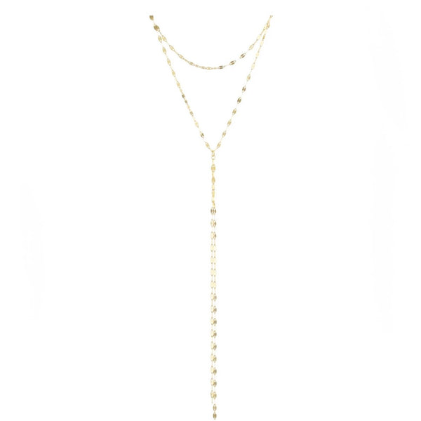 Delicate Y Mirrored Chain Necklace