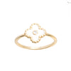 Clover Ring With CZ