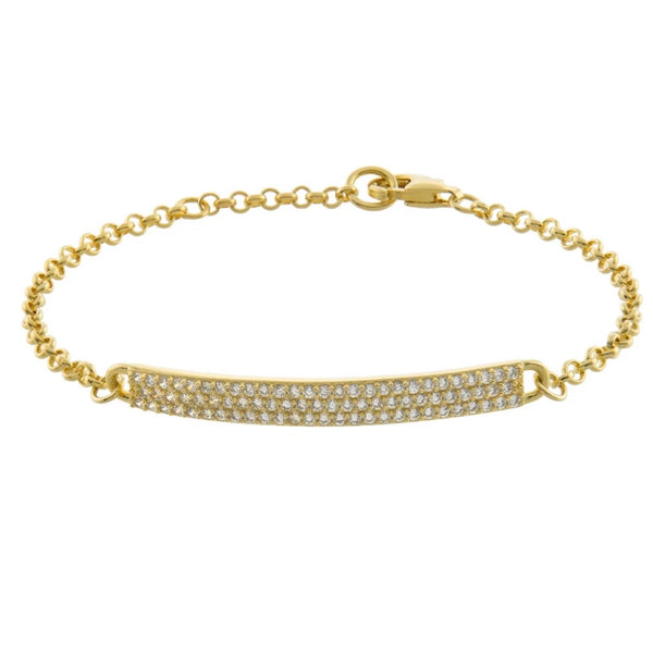 Dressy CZ Bar Bracelet
