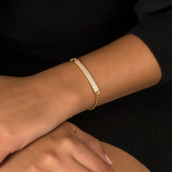 Dressy CZ Bar Bracelet