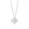 Pretty CZ Clover Necklace
