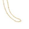 Gold Square Bead Station Chain