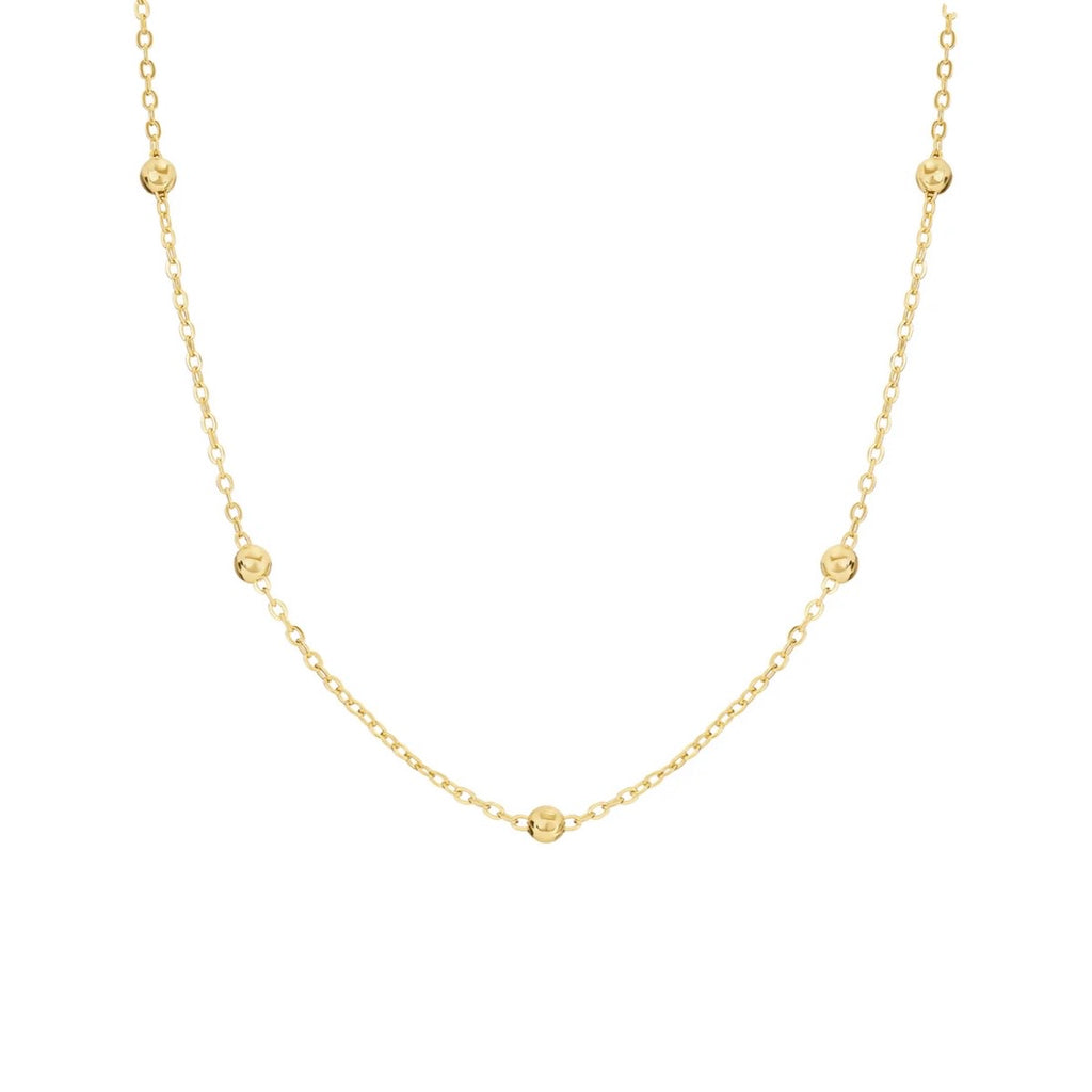 Gold Multi Bead Necklace