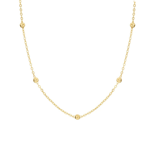 Gold Multi Bead Necklace
