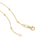 Gold Beaded Gold Chain Necklace