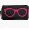 Leather Double Zip Eyeglass Case