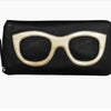 Leather Double Zip Eyeglass Case