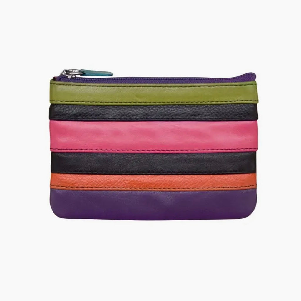 Leather Coin Purse With Key Ring