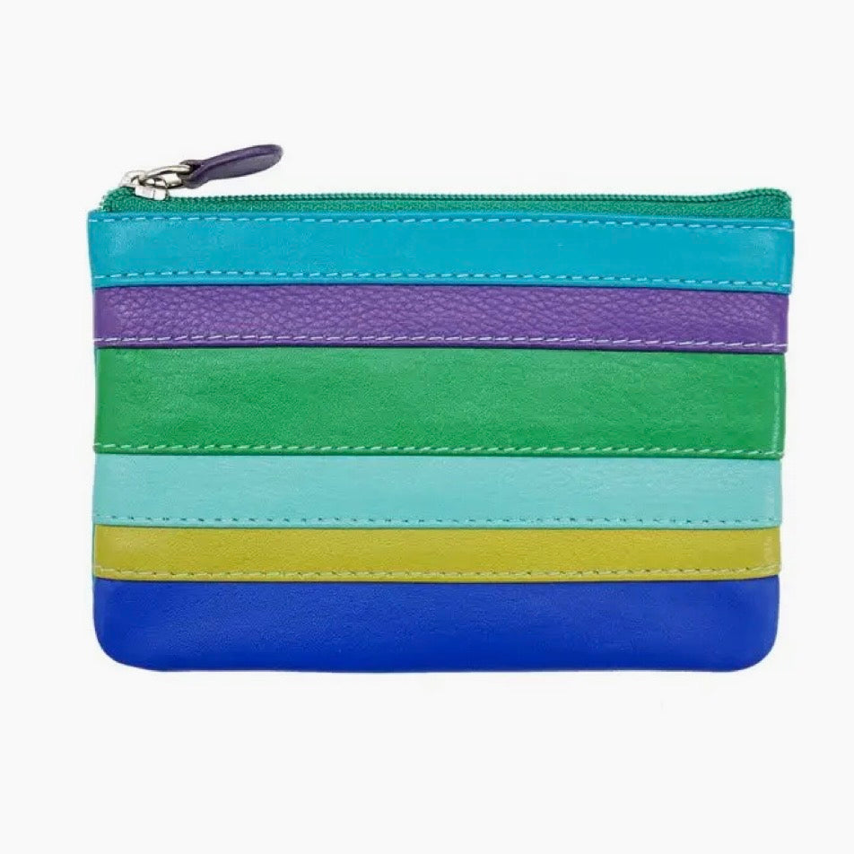 Leather Coin Purse With Key Ring