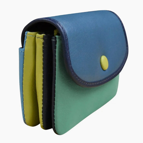 Small Leather Card And Coin Wallet