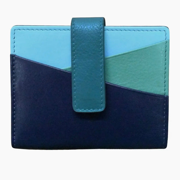 Leather Mini Asymmetric Card Wallet