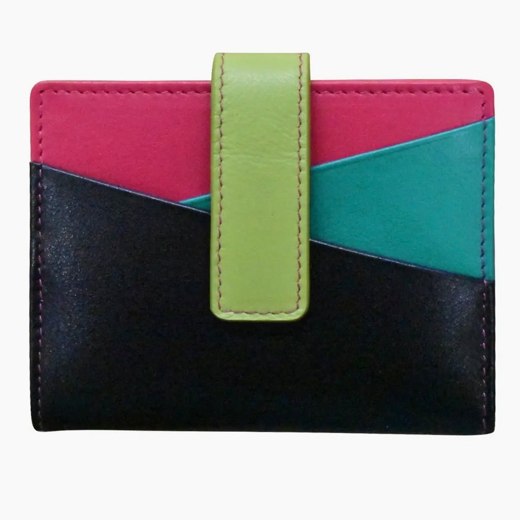 Leather Mini Asymmetric Card Wallet
