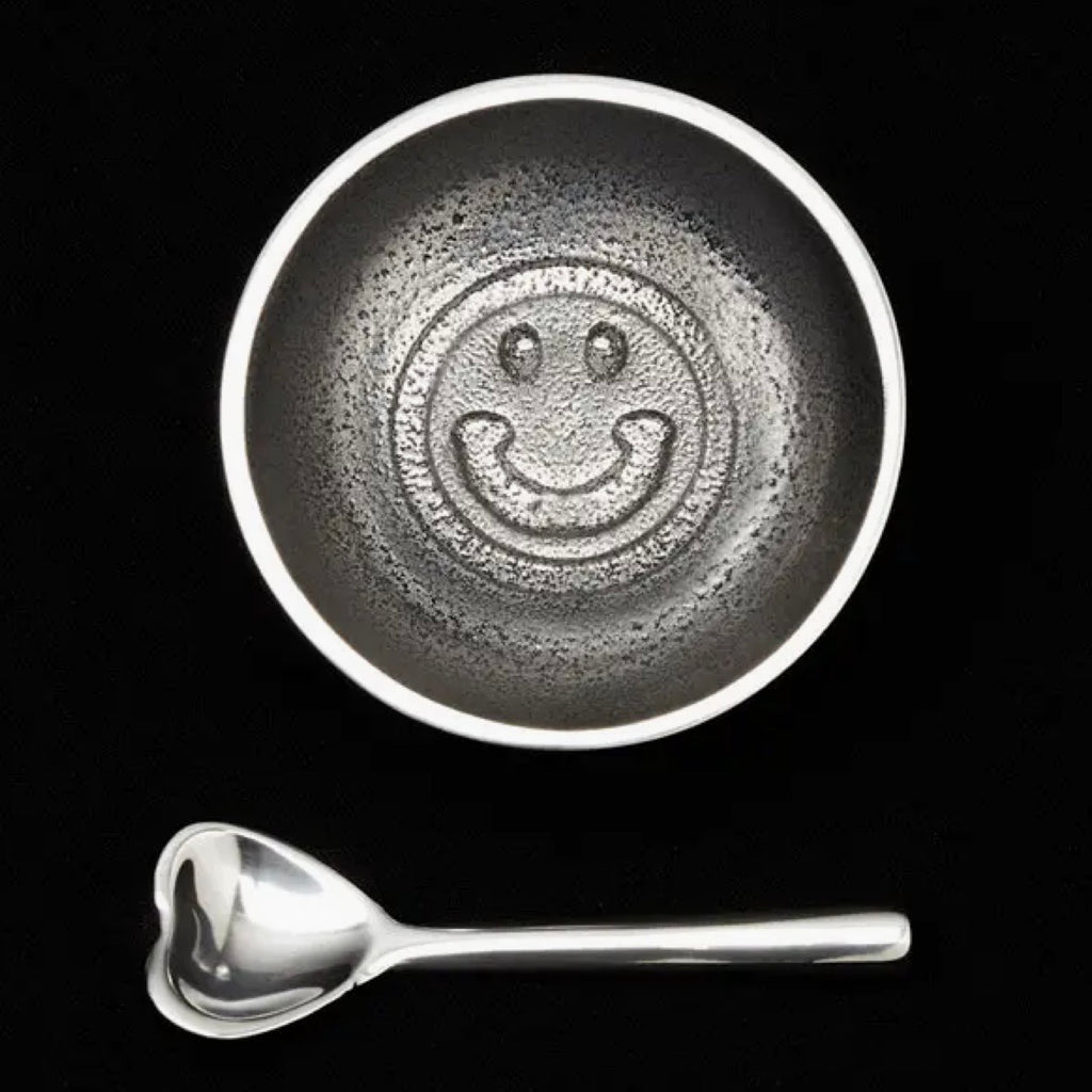 Dot Smile Bowl With Heart Spoon