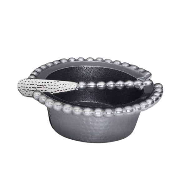 Pearl Hammered Bowel With Spreader