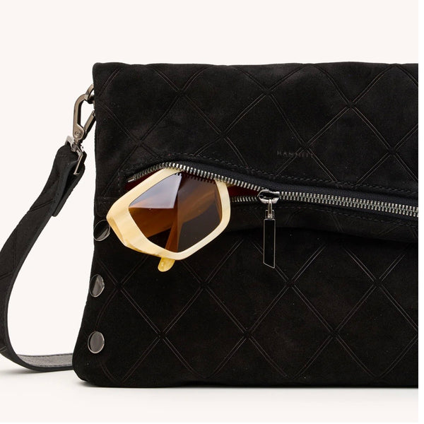 Hammitt VIP Medium In Nior  Diamond Suede Handbag