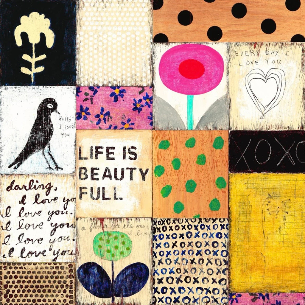 Sugarboo Collage 12 x 12” Wall Art