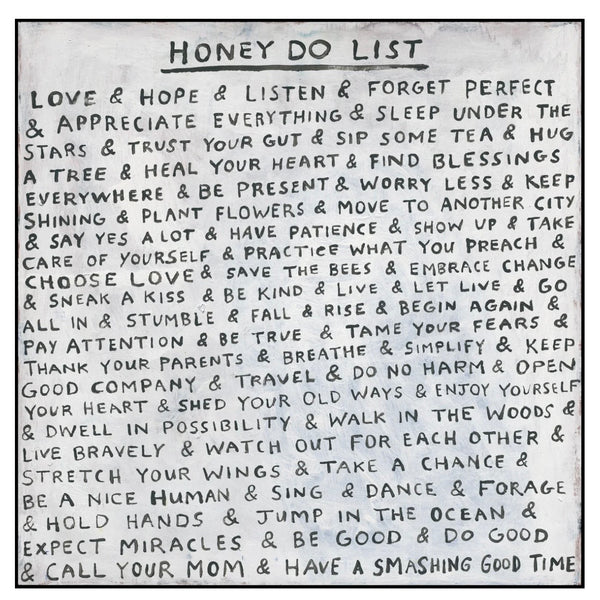 12" x 12" Honey Do List Wrap Around Art Top Panel by Sugarboo