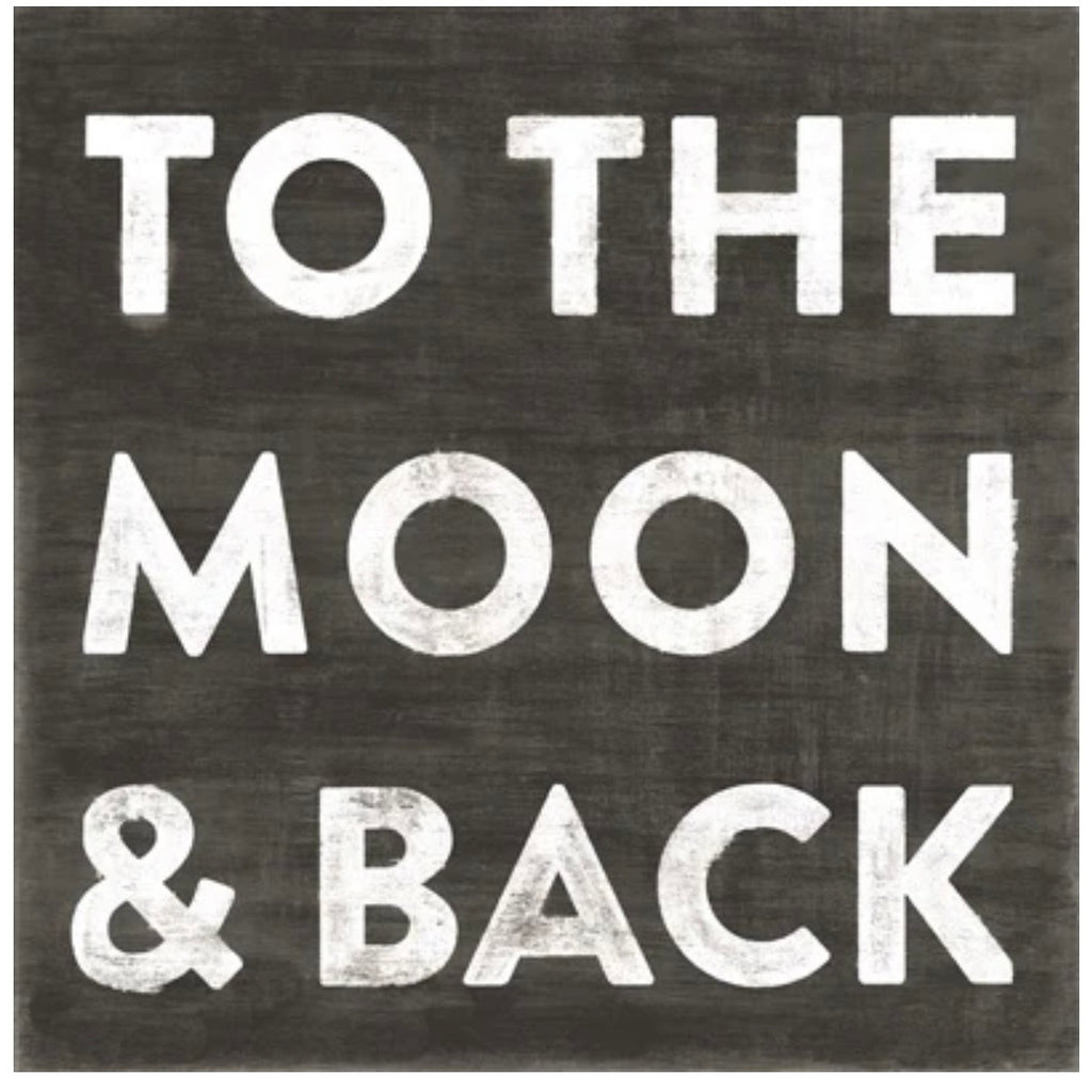 12 x 12 To The Moon & Back Wall Art