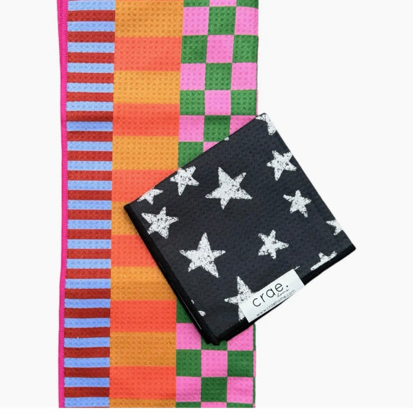 Double Sided Hand Towel With Washcloth Set