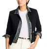 Clarissa Mixed Media Denim Jacket