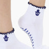 Bottom Grip Ruffled Ankle Socks