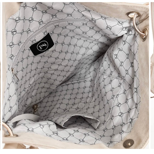 Rosalie Rivet Suede Hobo Bag