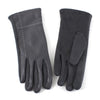 Text Friendly Faux Leather Stitch Gloves