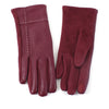 Text Friendly Faux Leather Stitch Gloves