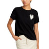 Kerri Rosenthal Black Short Sleeve With Heart