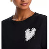 Kerri Rosenthal Black Short Sleeve With Heart