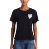 Kerri Rosenthal Black Short Sleeve With Heart