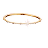 Extra Thin Gold or Silver and Cz Bangle