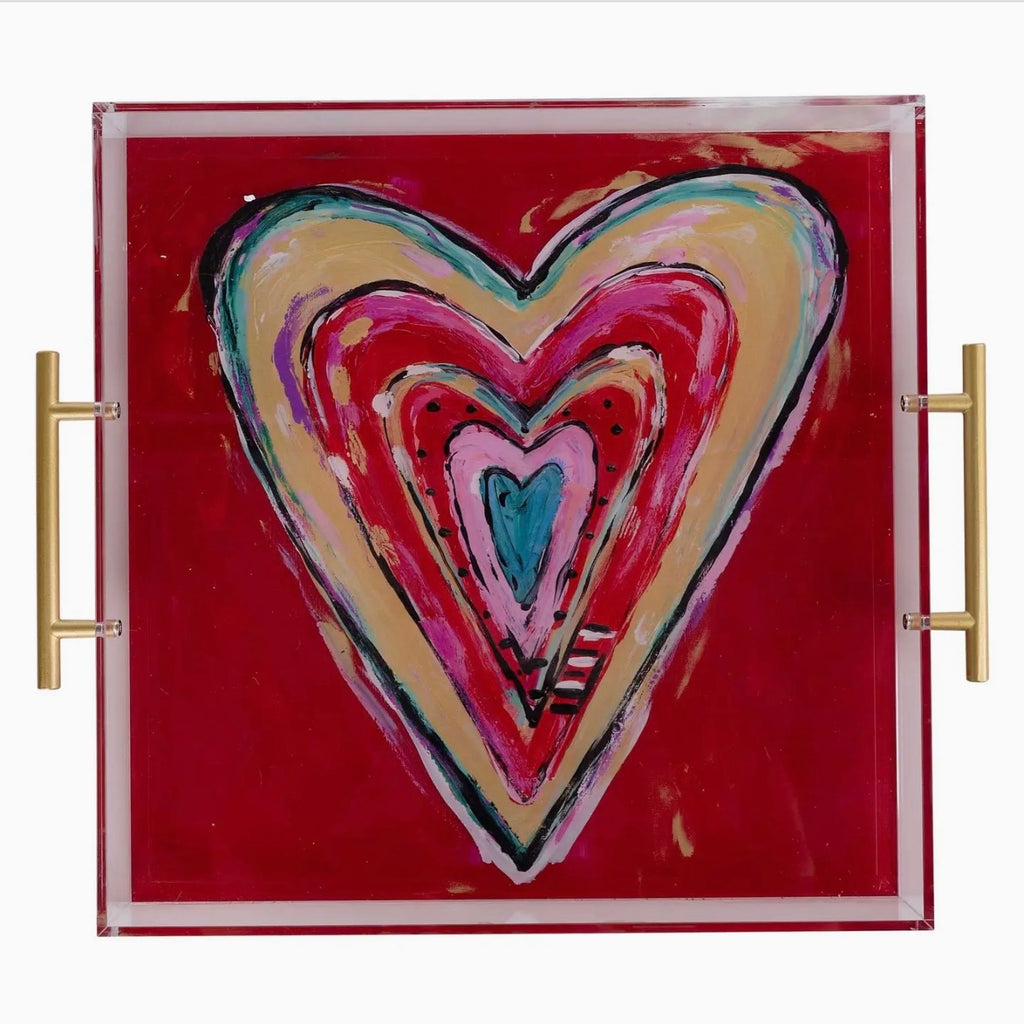 Beautiful Acrylic Heart Tray
