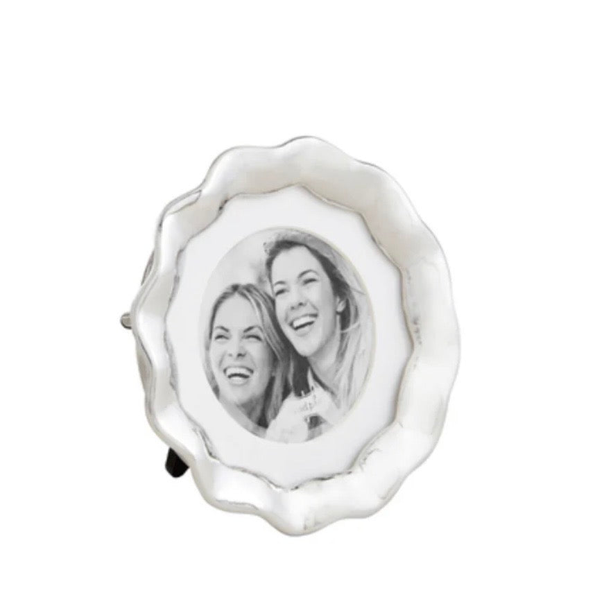 Round Wavy Metal Mini Frame