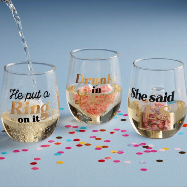 Drunk In Love Wedding Glasses