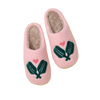 Pickleball Paddles Fuzzy Slippers In Pink