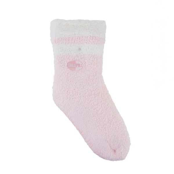 Ladies Chill Pill Slipper Socks With Rose And Shea Butter Oil