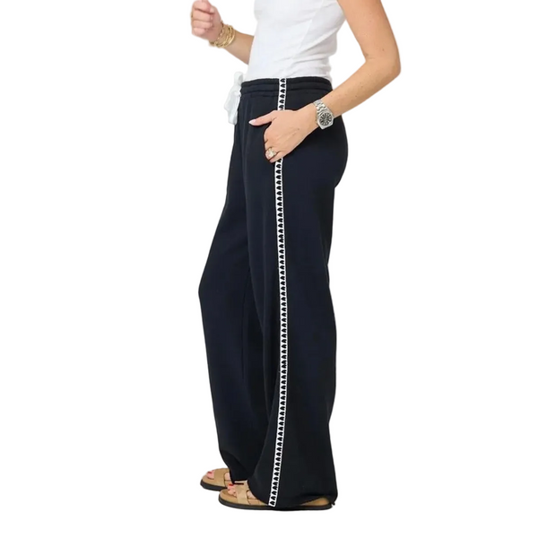 Weekend Barb Heart Tape Sweatpants By Kerri Rosenthal