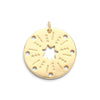 24K Gold Filled Disc with Star of David Charm