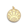 Gold Lucky Coin Talisman Charm Pendant
