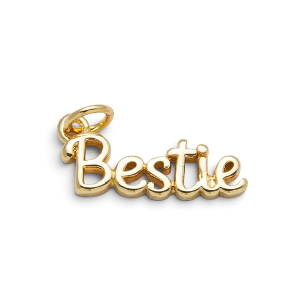 14K Gold Filled “Bestie” Script Charm