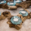 Recycled Glass Candle Holder on Coffee Tree Root